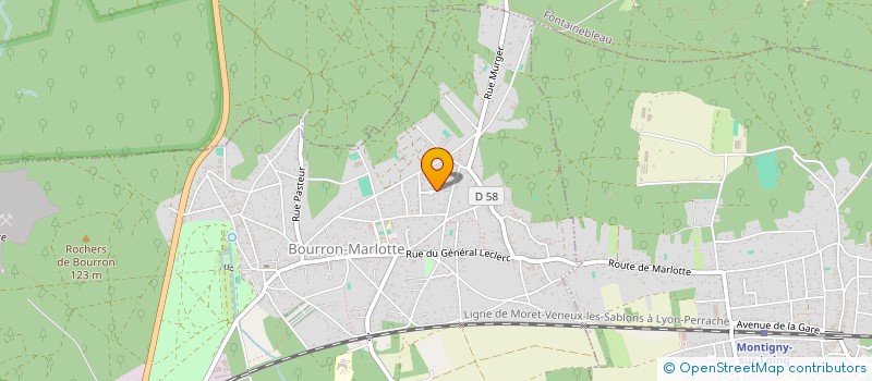 localisation de l'entreprise SCI BEADS  BOURRON-MARLOTTE