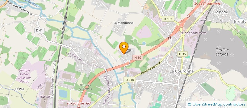 localisation de l'entreprise SCI BEAIZ  LA COURONNE