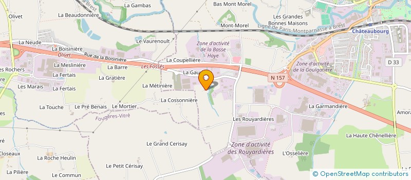 localisation de l'entreprise SCI BEAJEBE  CHATEAUBOURG