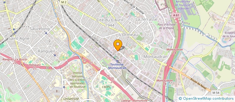 localisation de l'entreprise SCI BEALI  TOULOUSE