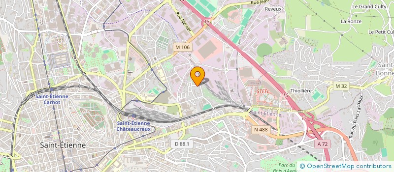 localisation de l'entreprise SCI BEALLE IMMO  SAINT-ETIENNE