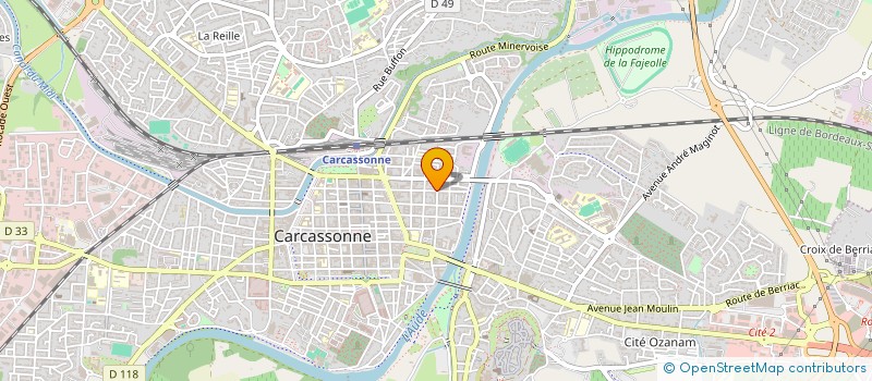 localisation de l'entreprise SCI BEAR à CARCASSONNE