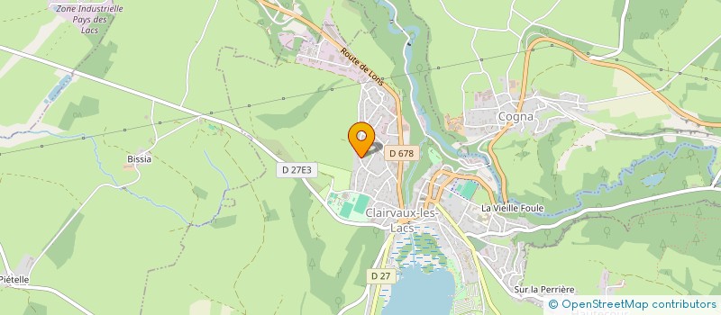 localisation de l'entreprise SCI BEAR & BULL  CLAIRVAUX-LES-LACS