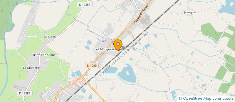 localisation de l'entreprise SCI BEAR ET MAYA  COUTRAS