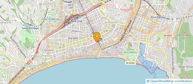 localisation de l'entreprise SCI BEATRICE à NICE