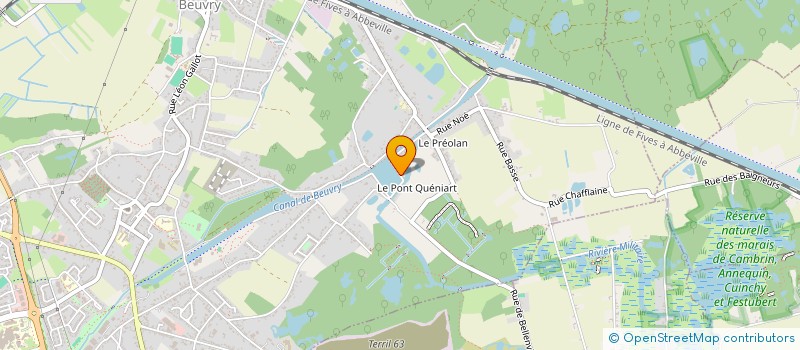 localisation de l'entreprise SCI  BEATRICE  BEUVRY