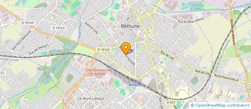 localisation de l'entreprise SCI BEATRIX  BETHUNE