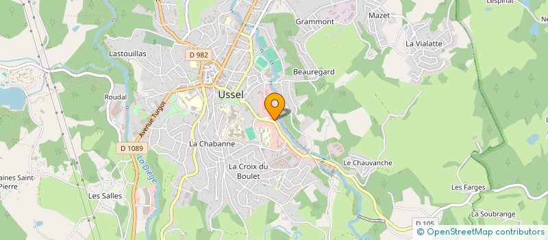 localisation de l'entreprise SCI BEAU-MARD à USSEL