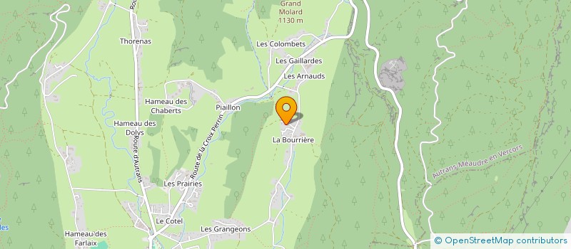 localisation de l'entreprise SCI BEAU REPAIRE  AUTRANS-MEAUDRE EN VERCORS