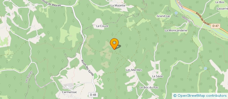 localisation de l'entreprise SCI BEAU REPOS à VEZAC