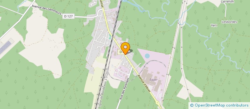 localisation de l'entreprise SCI BEAU RIVAGE  RION-DES-LANDES