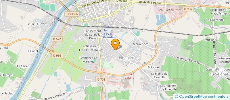 localisation de l'entreprise SCI BEAU RIVAGE  PINEUILH