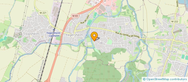 localisation de l'entreprise SCI BEAU RIVAGE  FEGERSHEIM