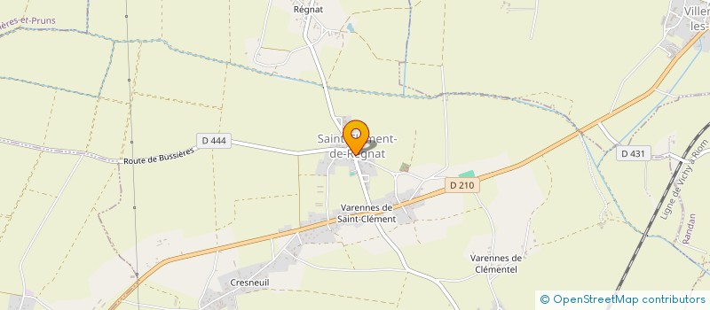 localisation de l'entreprise SCI BEAU SITE  SAINT-CLEMENT-DE-REGNAT