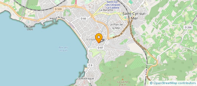 localisation de l'entreprise SCI BEAU SITE à SAINT-CYR-SUR-MER