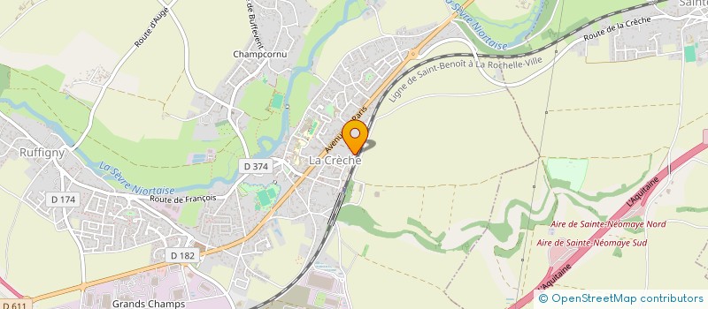 localisation de l'entreprise SCI BEAU SOLEIL  LA CRECHE