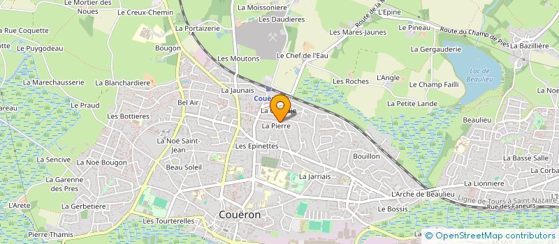 localisation de l'entreprise SCI BEAU SOLEIL à COUERON