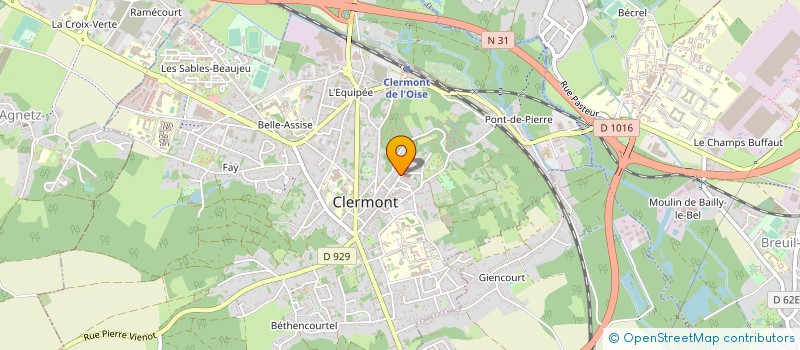 localisation de l'entreprise SCI BEAU SOLEIL 61  CLERMONT