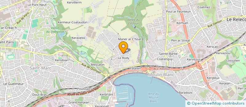 localisation de l'entreprise SCI BEAU SOURIRE  GUIPAVAS