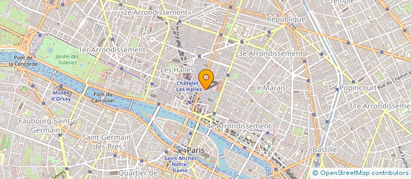 localisation de l'entreprise SCI BEAUBOURG M 8 M  PARIS