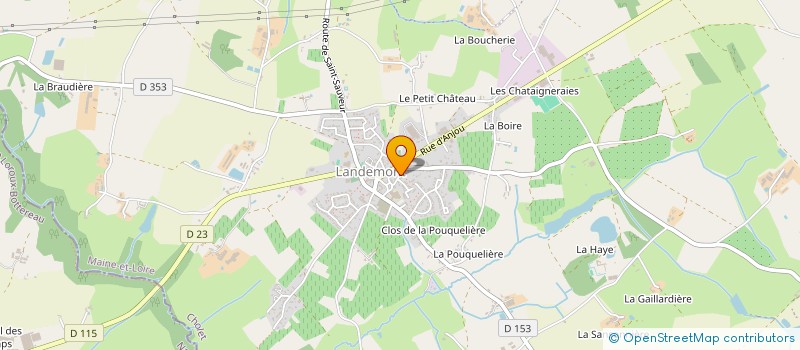 localisation de l'entreprise SCI BEAUCE  OREE-D'ANJOU