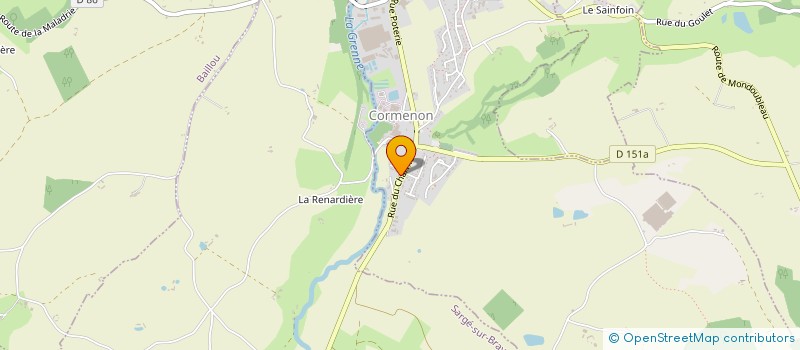 localisation de l'entreprise SCI BEAUCHAMP  CORMENON