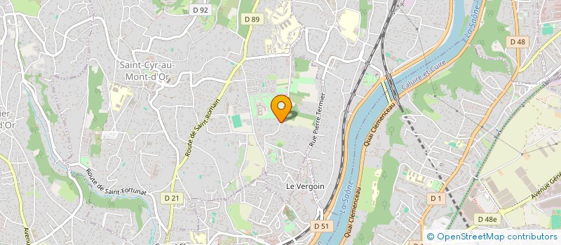 localisation de l'entreprise SCI BEAUCHAMPS DE GIGARO  SAINT-CYR-AU-MONT-D'OR