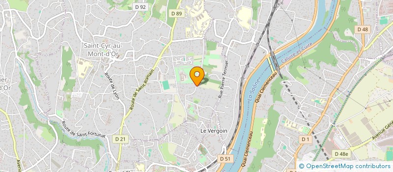 localisation de l'entreprise SCI BEAUCHAMPS DE LA CHAUX  SAINT-CYR-AU-MONT-D'OR