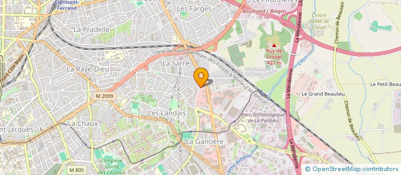 localisation de l'entreprise SCI BEAUCHAN  CLERMONT-FERRAND