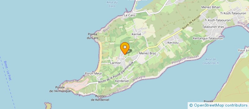 localisation de l'entreprise SCI BEAUCHENES  PLOUGASTEL-DAOULAS