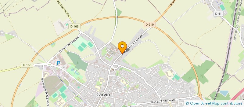 localisation de l'entreprise SCI BEAUCOURT  CARVIN