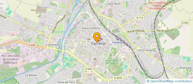 localisation de l'entreprise SCI BEAUCOUSIN IMMOBILIER  CAMBRAI