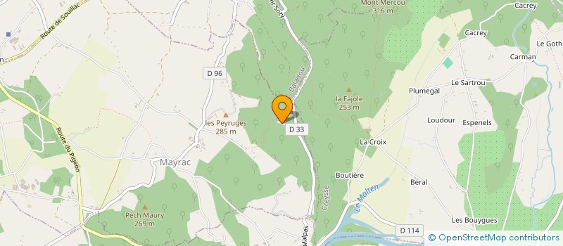 localisation de l'entreprise SCI BEAUCOUSIN LE PIT  MAYRAC