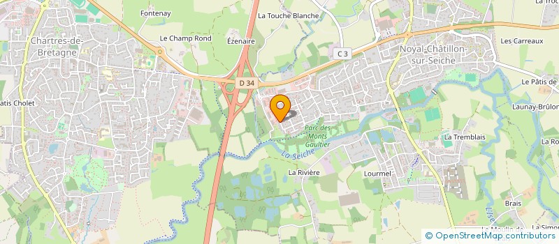 localisation de l'entreprise SCI BEAUDEGA  NOYAL-CHATILLON-SUR-SEICHE