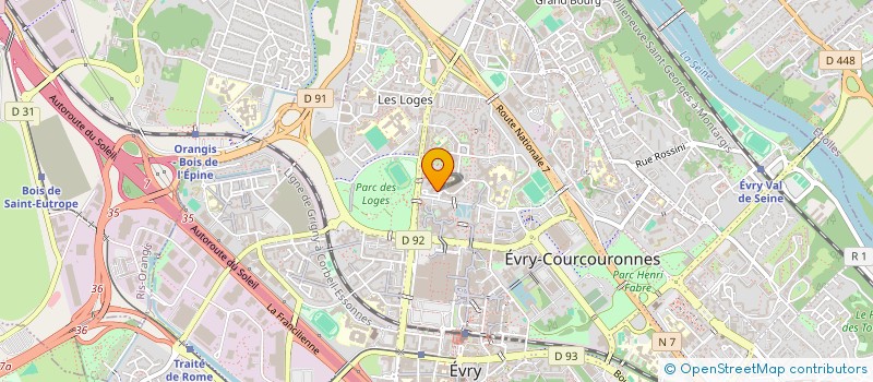 localisation de l'entreprise SCI BEAUDELAIRE à EVRY-COURCOURONNES