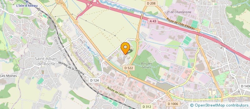 localisation de l'entreprise SCI BEAUDET-KUNTZER à BOURGOIN-JALLIEU