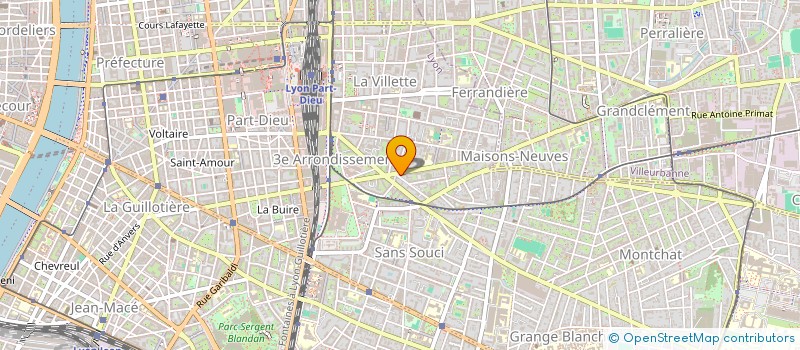 localisation de l'entreprise SCI BEAUDOUX ET MERSCH  LYON