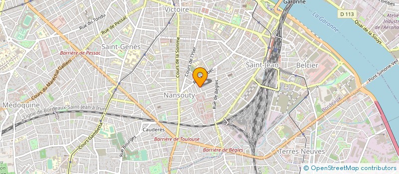 localisation de l'entreprise SCI BEAUFLEURY  BORDEAUX