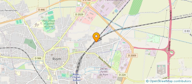 localisation de l'entreprise SCI BEAUFORT  RIOM