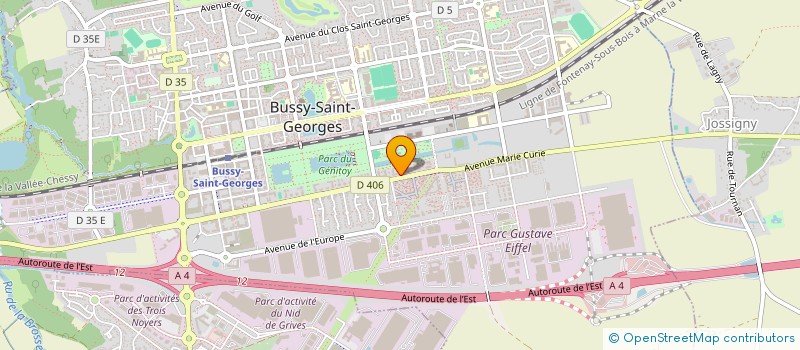 localisation de l'entreprise SCI BEAUFRAN  BUSSY-SAINT-GEORGES