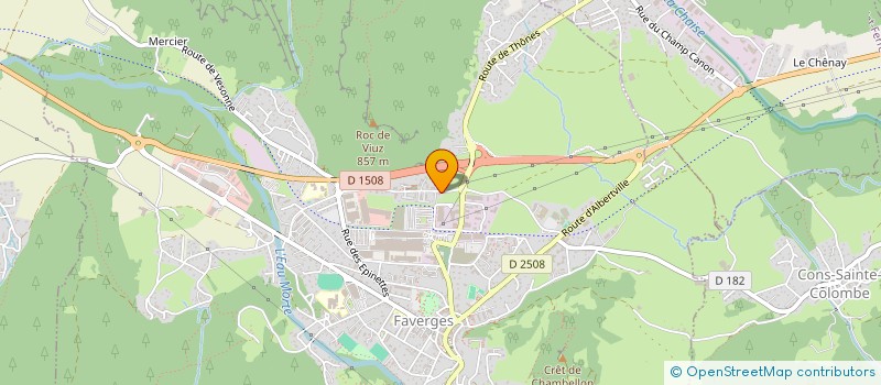 localisation de l'entreprise SCI BEAUJARD- LAURENT  FAVERGES-SEYTHENEX