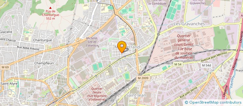 localisation de l'entreprise SCI BEAUJEU  CLERMONT-FERRAND