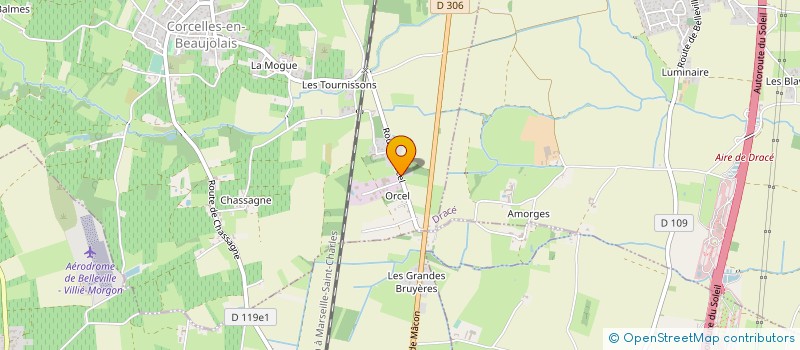 localisation de l'entreprise SCI BEAUJOLAISE  CORCELLES-EN-BEAUJOLAIS