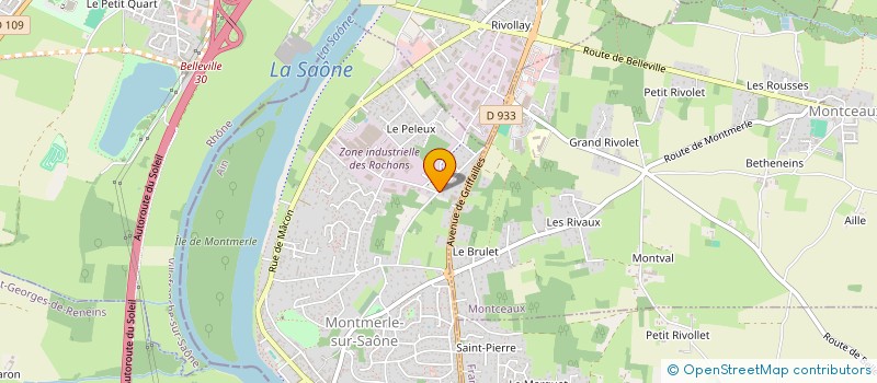 localisation de l'entreprise SCI BEAUJOLAISE à MONTMERLE-SUR-SAONE