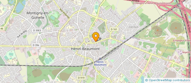 localisation de l'entreprise SCI BEAULIEU à HENIN-BEAUMONT