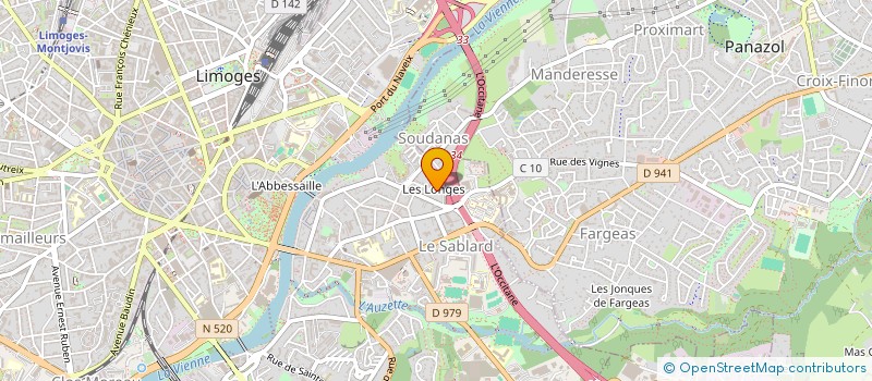 localisation de l'entreprise SCI BEAULIEU à LIMOGES