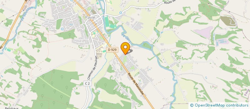 localisation de l'entreprise SCI BEAULIEU  PAVIE
