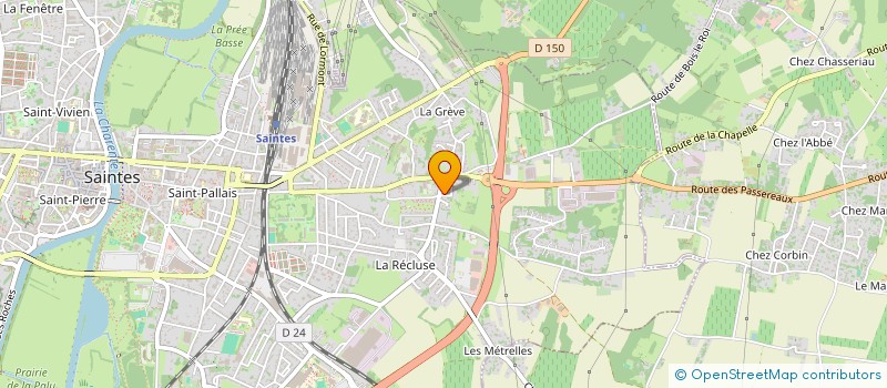 localisation de l'entreprise SCI BEAULIEU  SAINTES