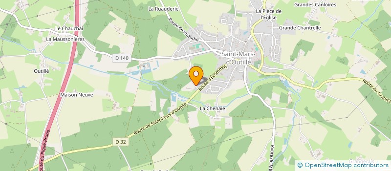 localisation de l'entreprise SCI BEAULIEU  SAINT-MARS-D'OUTILLE