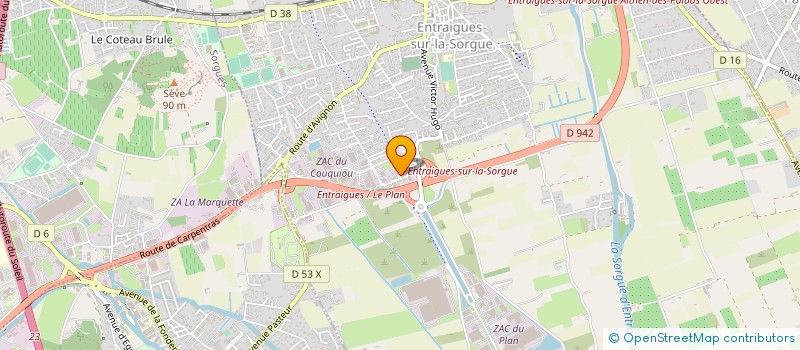 localisation de l'entreprise SCI BEAULIEU  ENTRAIGUES-SUR-LA-SORGUE